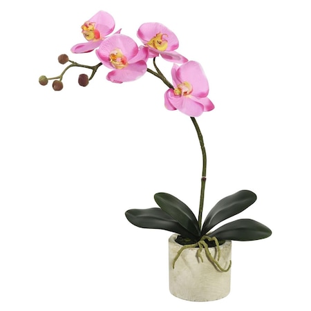Dare2Decor 20 in. Potted Orchid X4 - Lavender DA1637828